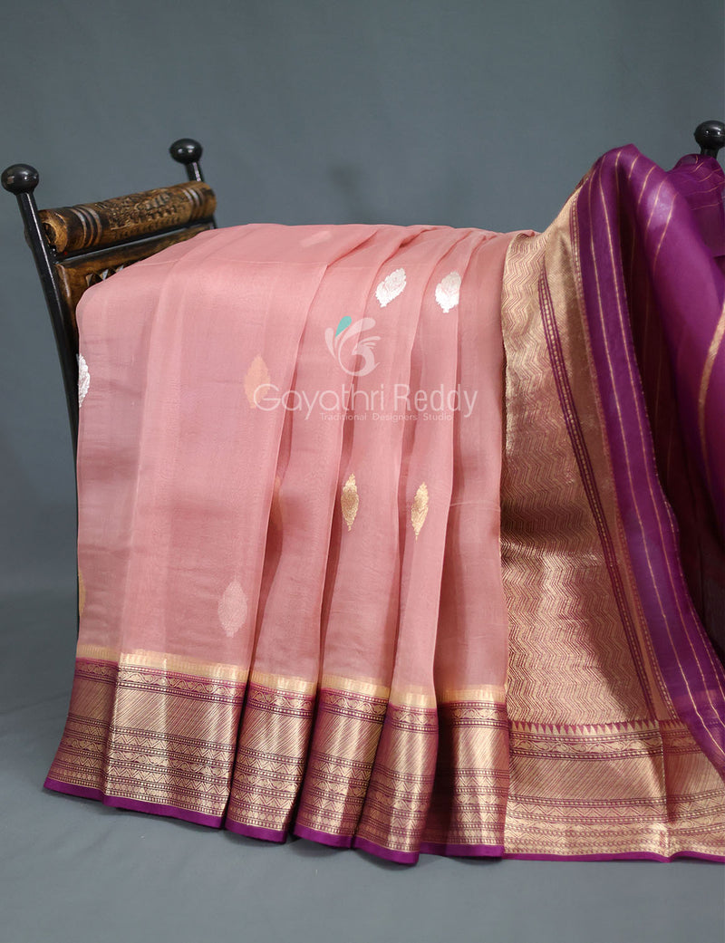 Organza Kanchi Border Sarees