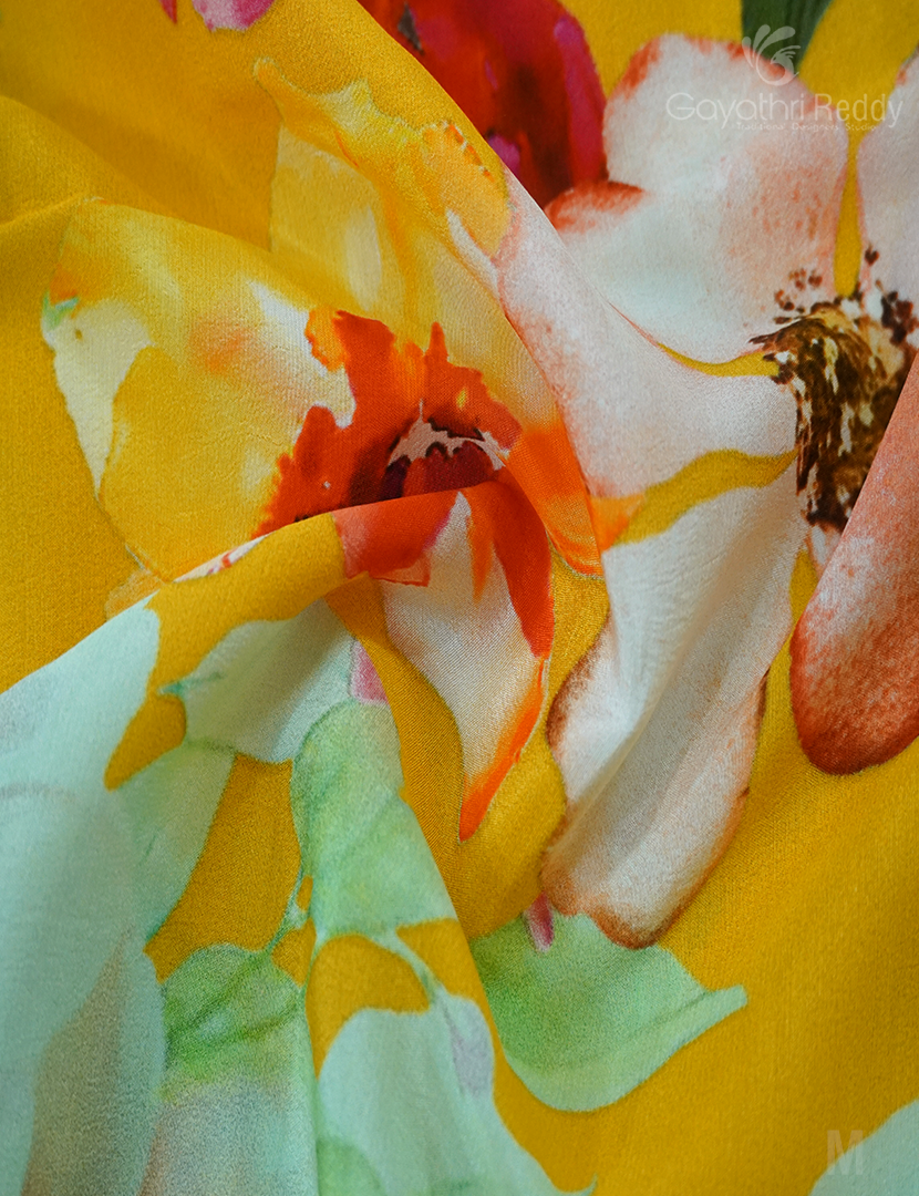 CRAPE PRINTED SAREE-PCP2