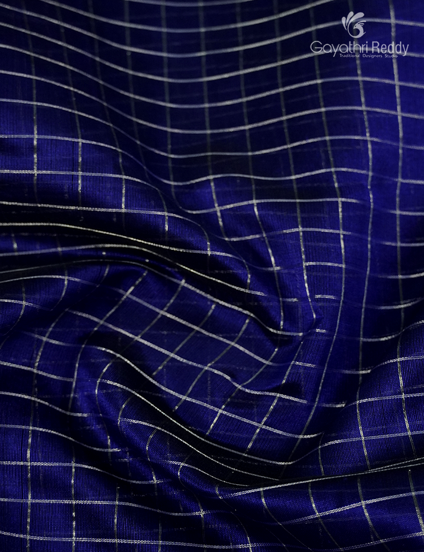 Pure Arani Sico Saree in Navy Blue