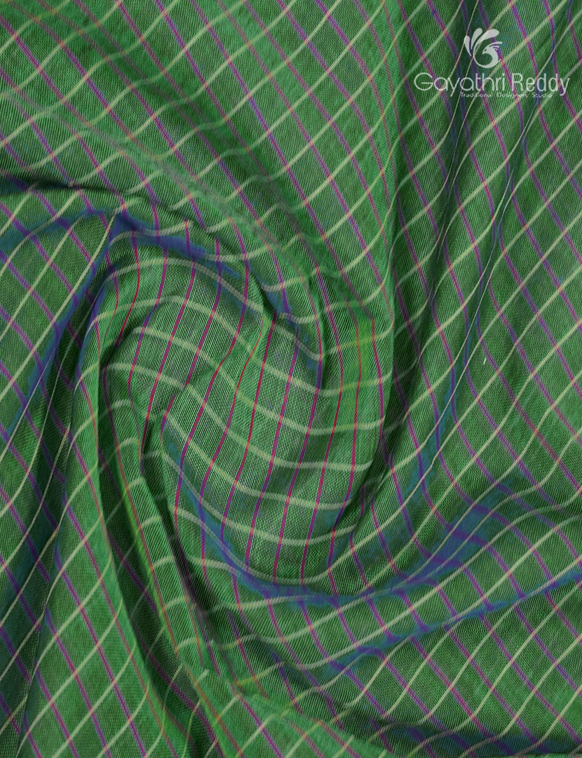 Pure Narayanpet Cotton Saree in Sea Green