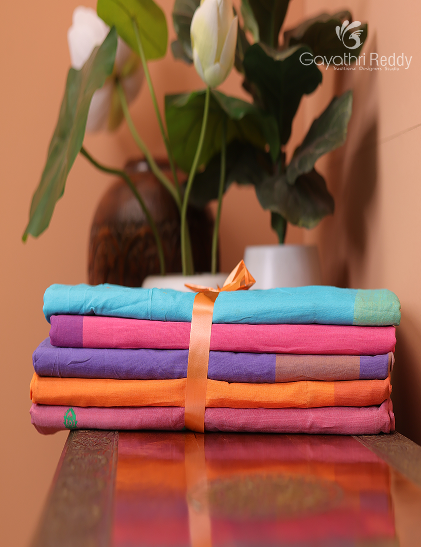 Silk Cotton Sarees Combo ( Set of 5 )