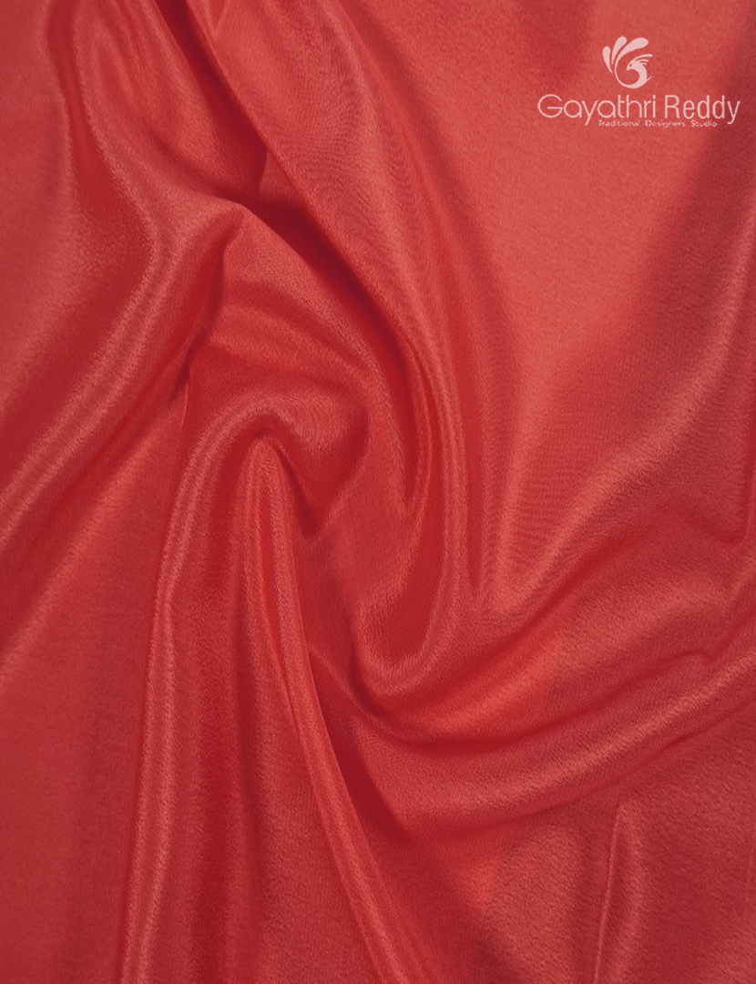 Pure Mysore Silk Saree in Peach Pink and Deep Brown