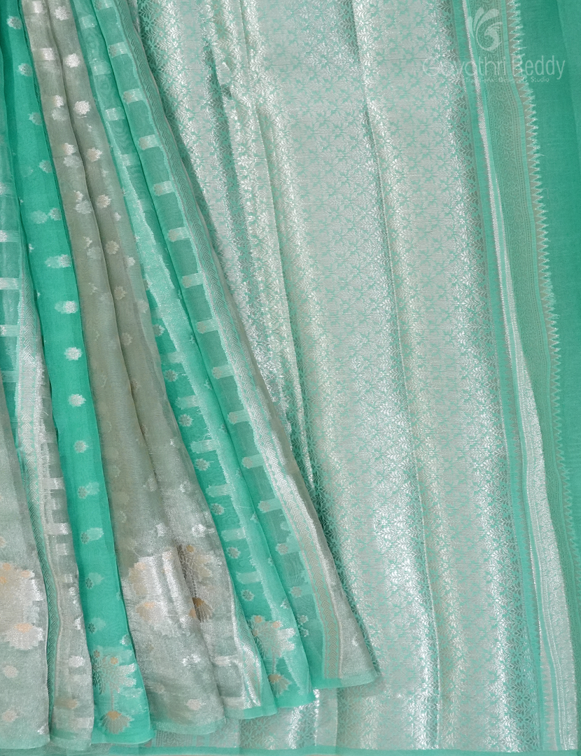 PURE BANARAS KORA SILK-BKS82