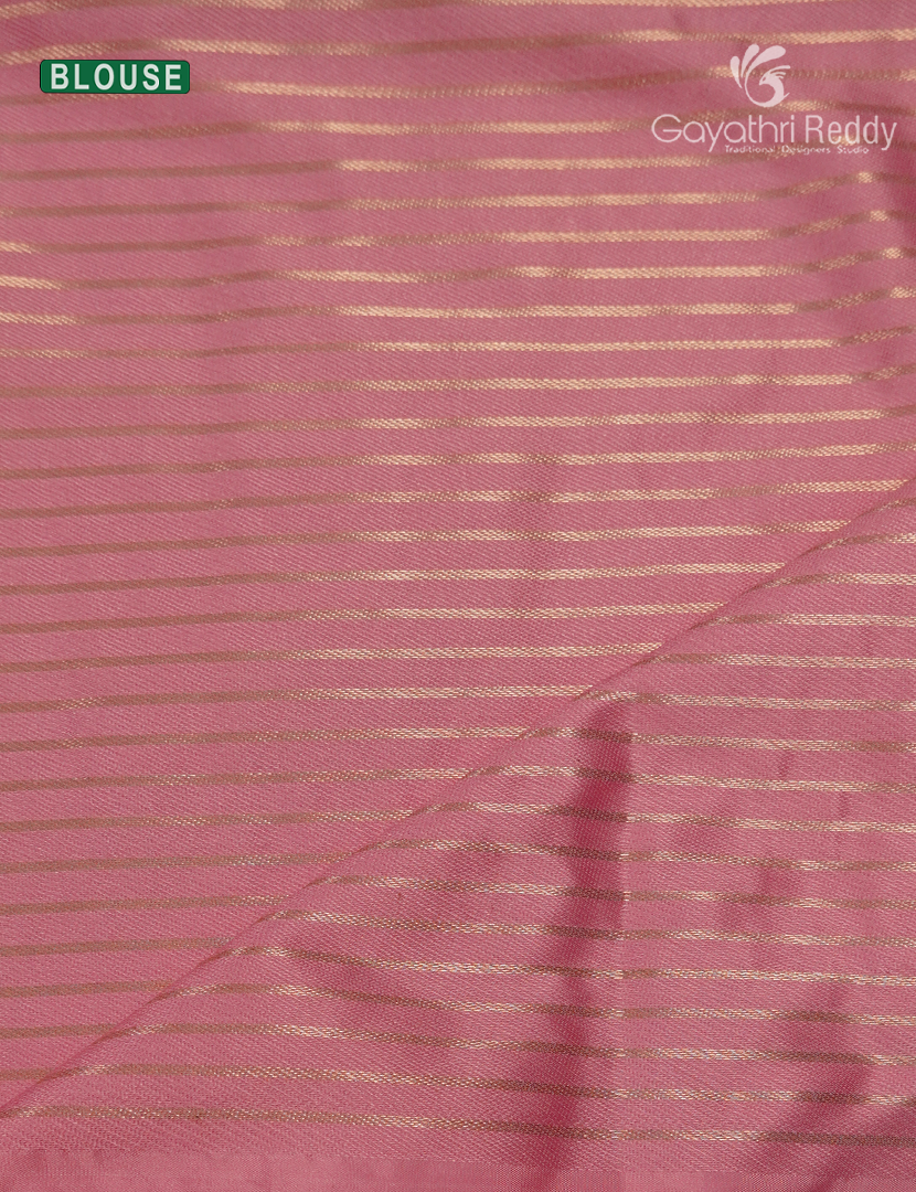 Banaras Kota Lehanga Set in Orange and Baby Pink