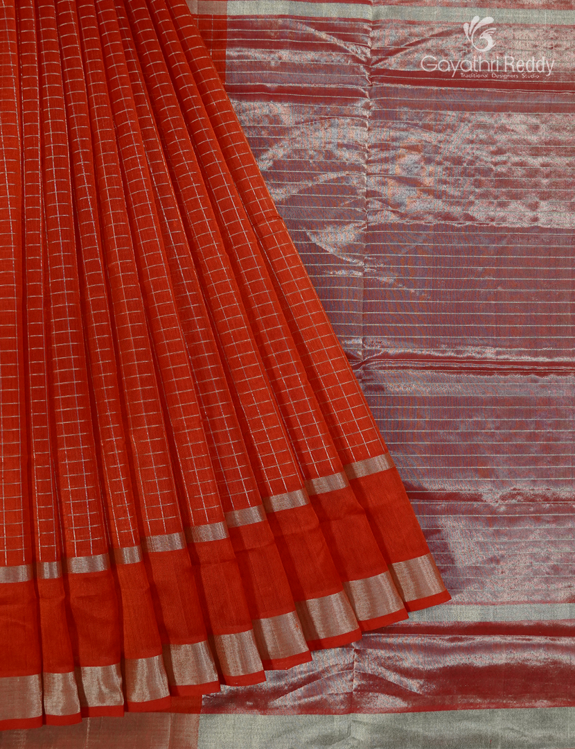 Pure Arani Sico Saree in Red