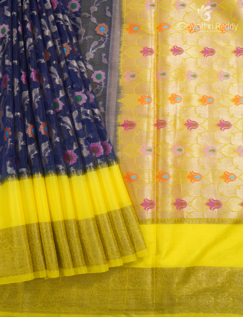 BANARAS KORA SAREE-BKS151