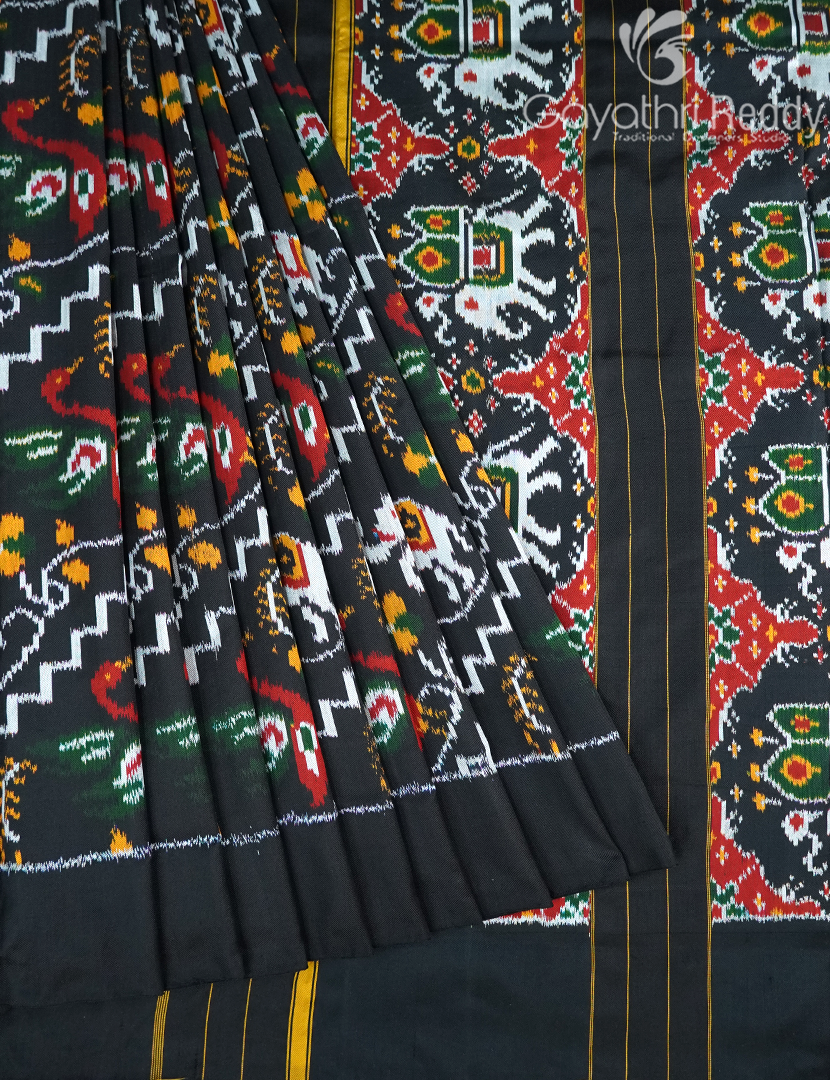 PURE TWILL IKKAT PATTU-IP776