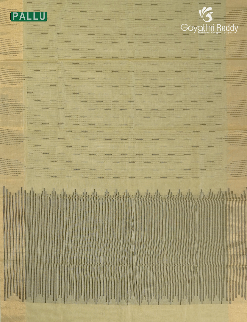 Pure Kanchi Cotton Saree in Beige