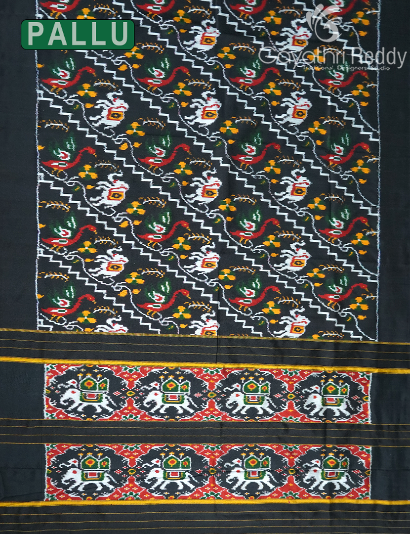 PURE TWILL IKKAT PATTU-IP776