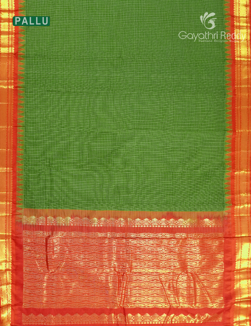 Pure Gadwal Cotton Saree-GGC1624
