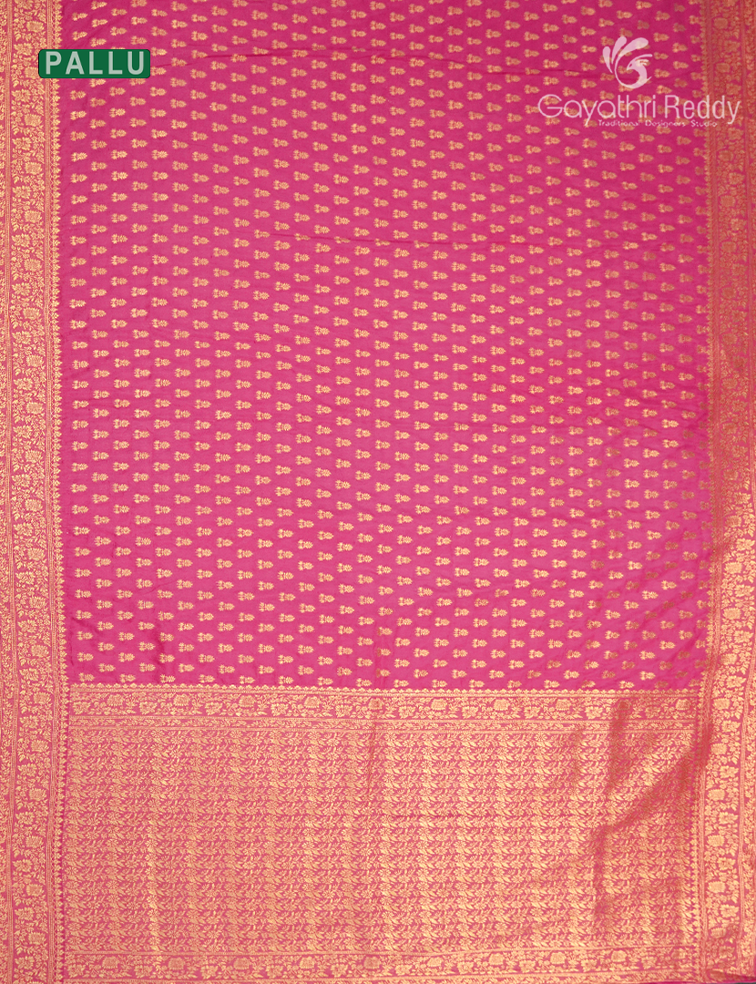 Banaras Georgette Saree in Blush Pink