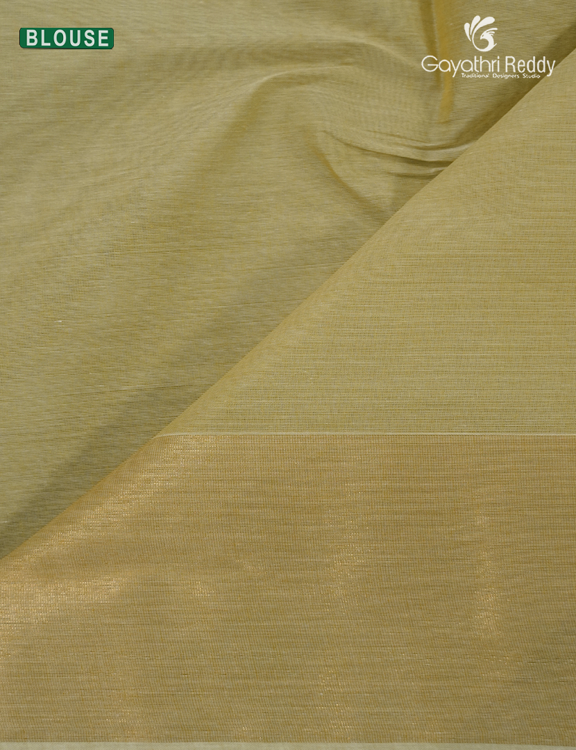 Pure Kanchi Cotton Saree in Beige