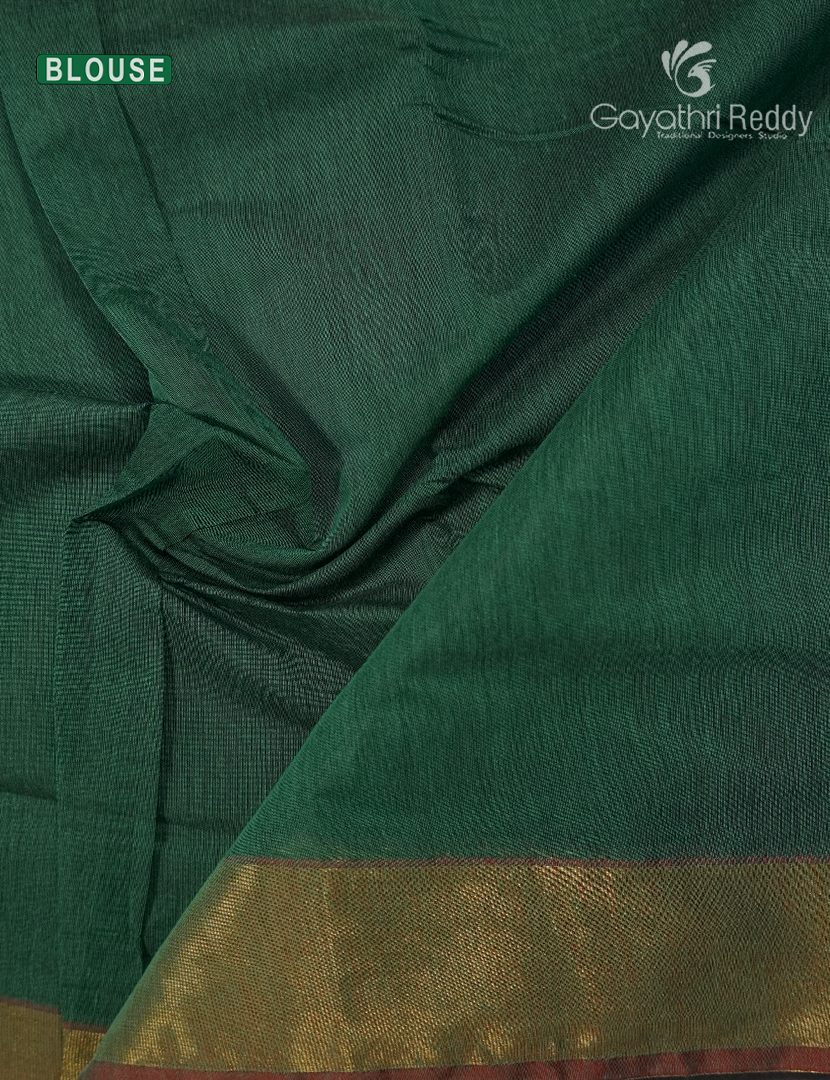 Semi Ikat Sico Saree in Sea Foam Green