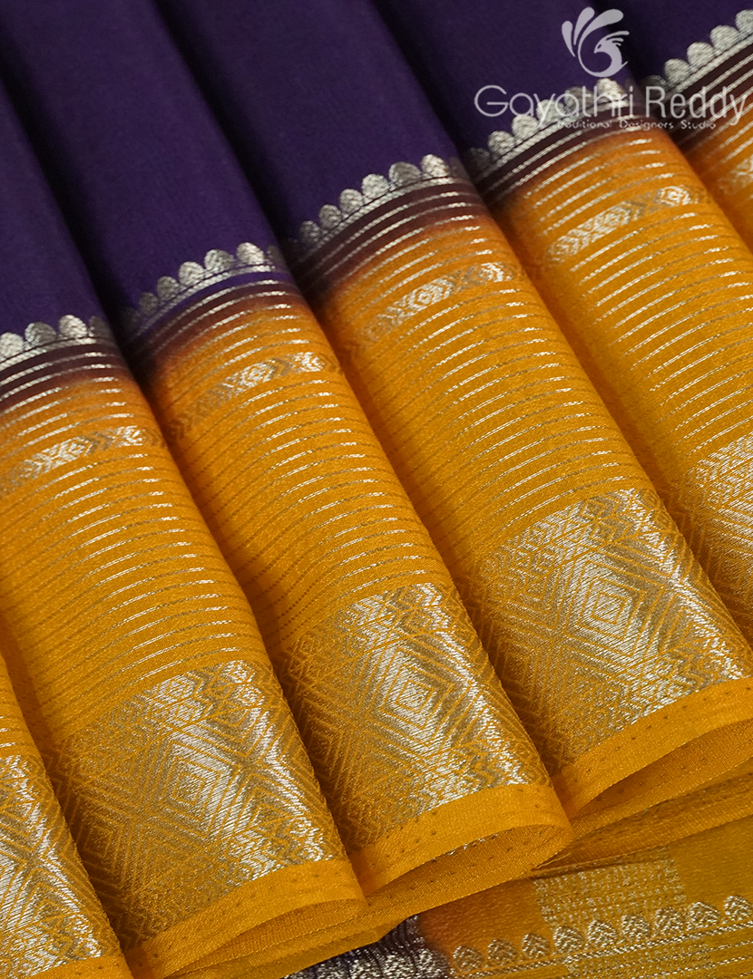 SEMI MYSORE CREPE SAREE-SMC378