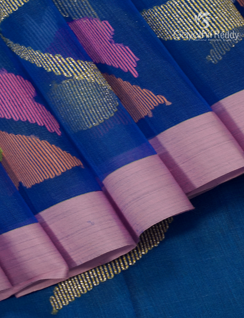 Pure Jamdani Kora Saree in Cloud Blue