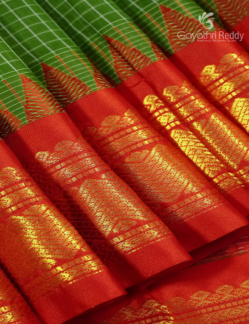 Pure Gadwal Cotton Saree-GGC1624