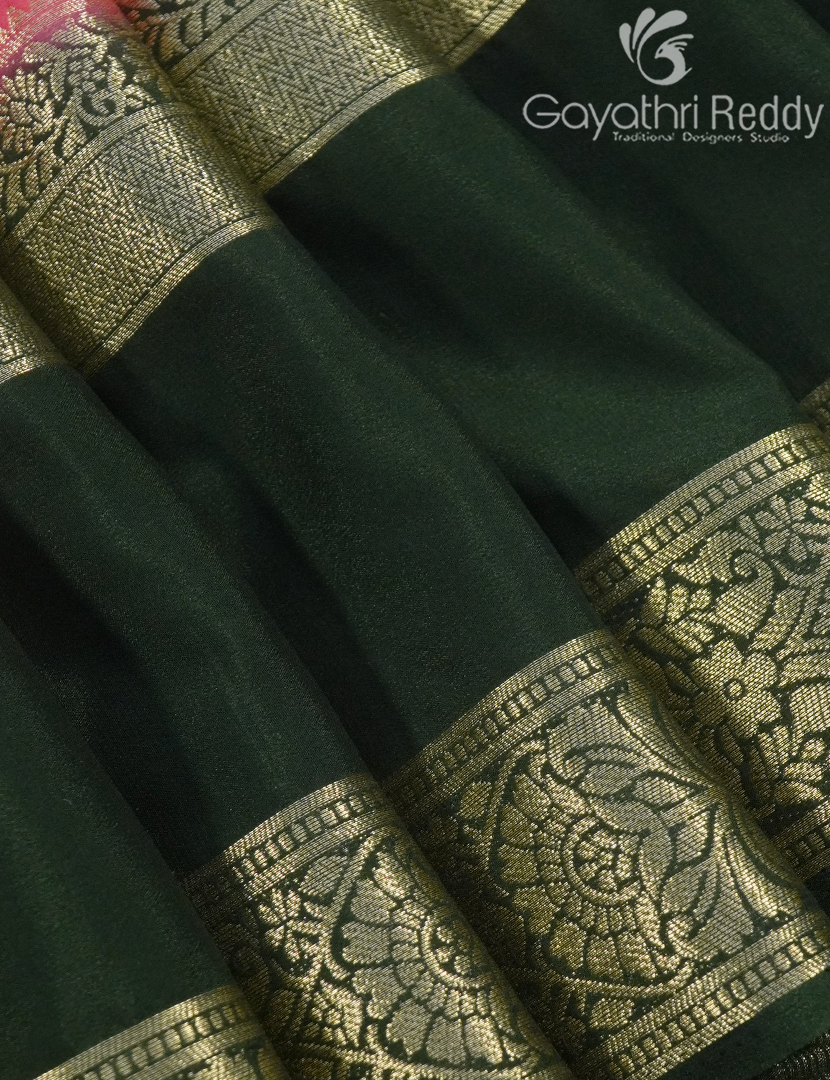 SEMI MYSORE CREPE SAREE-SMC328