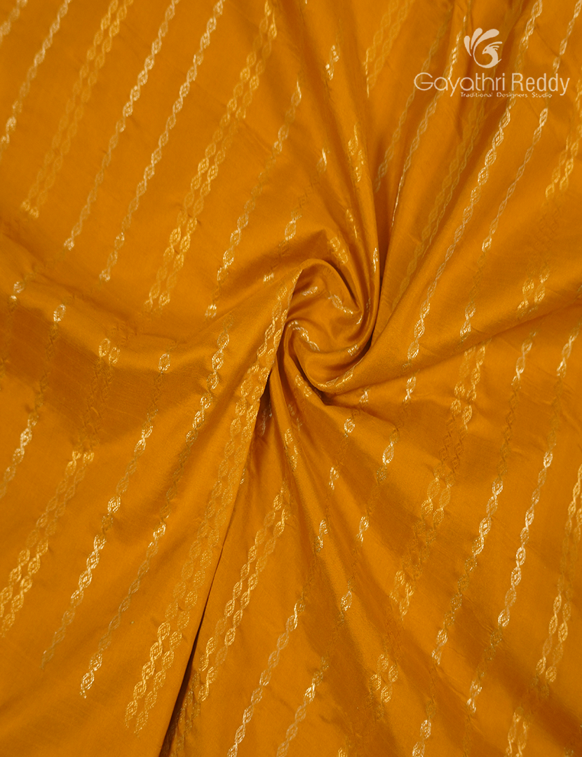 Pure Ikat Silk Saree in Yellow