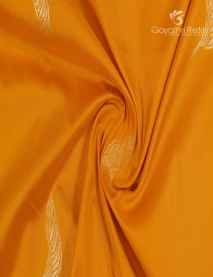 Semi Kanchipuram Art Silk Saree in Tangarine and Pink
