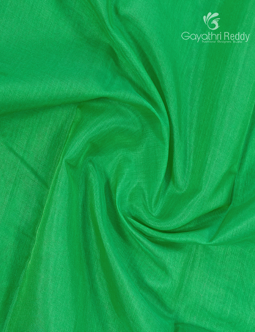 Pure Kanchi Sico Saree in Parrot Green and Lotus Pink