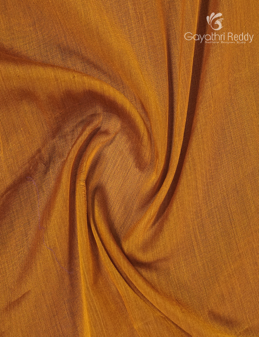 Pure Narayanpet Cotton Saree in Mustard