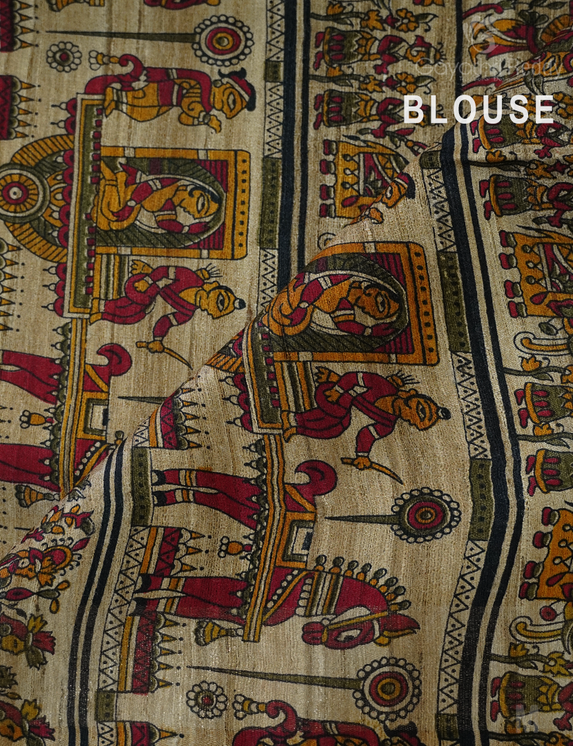 PURE DESI TUSSAR SILK-TS1375