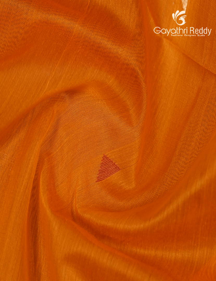 Pure Chanderi Sico Saree in Turmeric