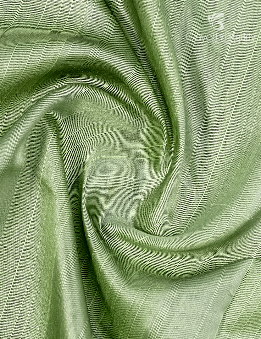 Semi Tussar Saree in Pastel Mint Green