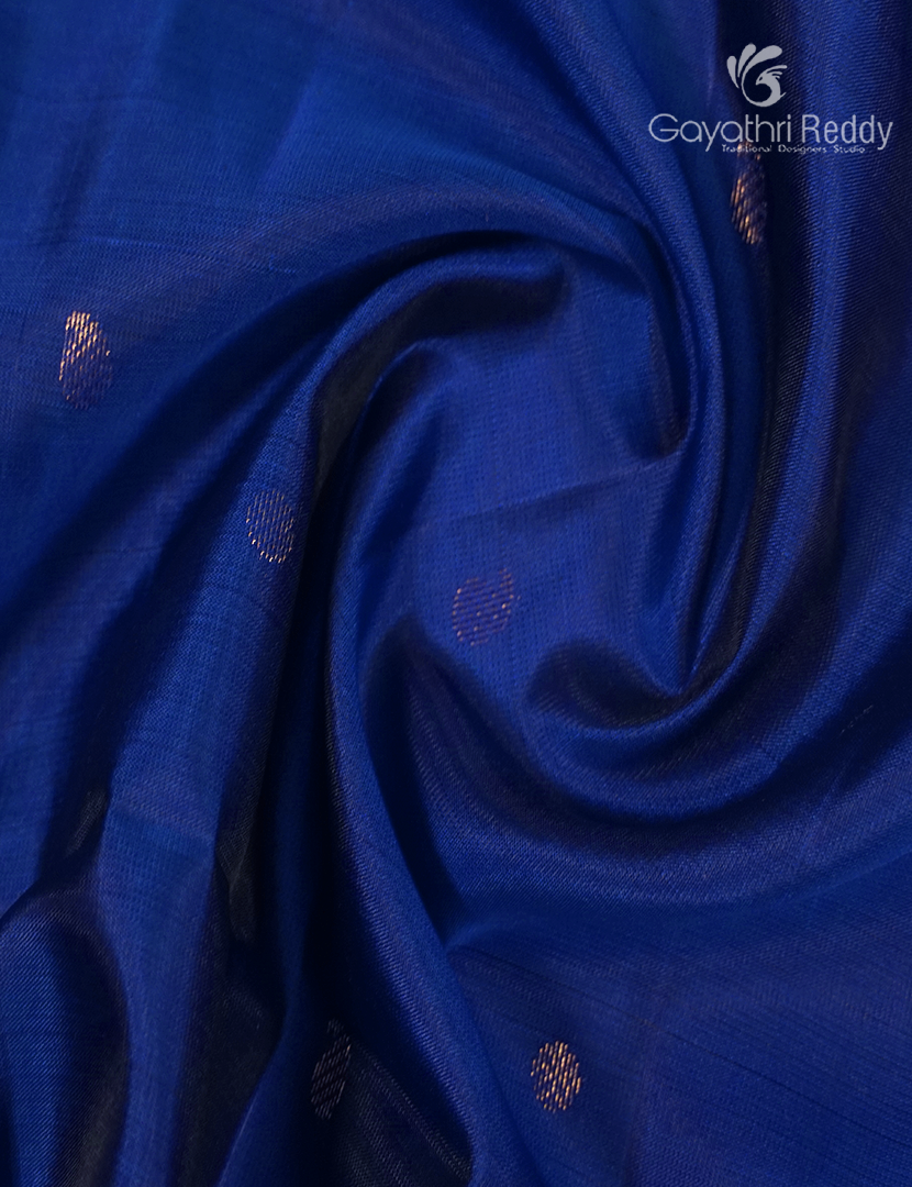 Pure Kanchipuram Soft Silk Saree and Blue and Red