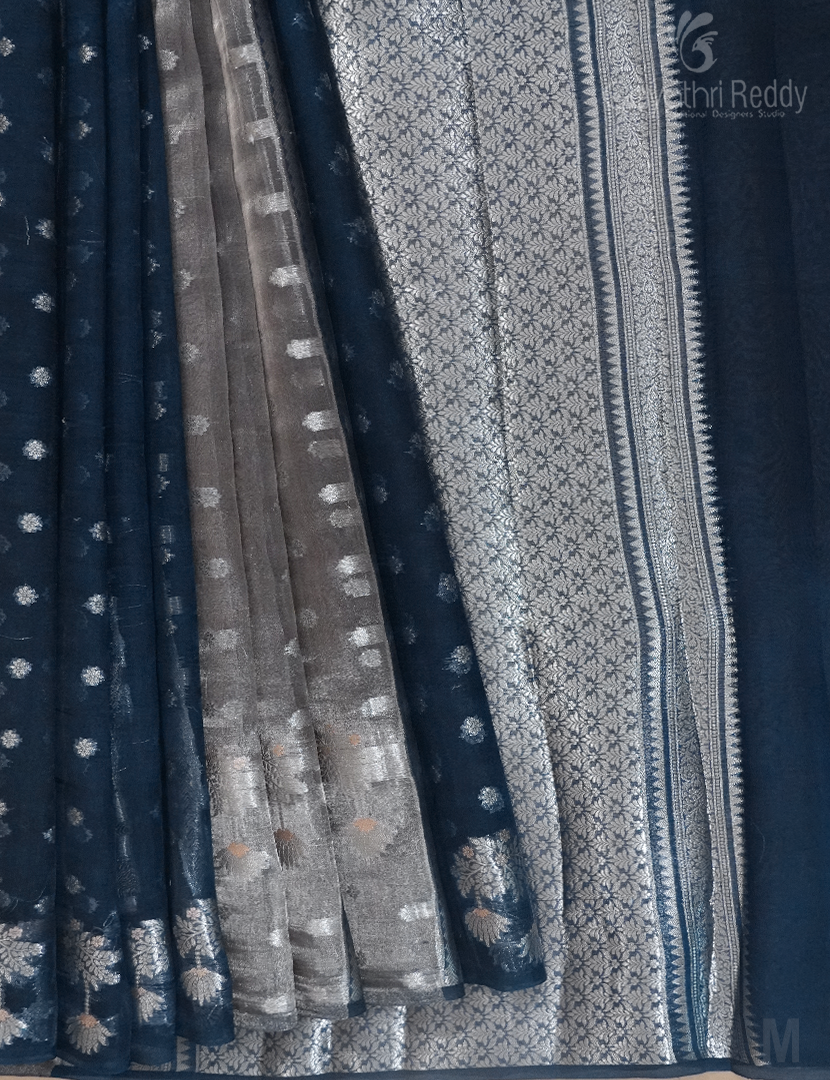 PURE BANARAS KORA SILK-BKS83