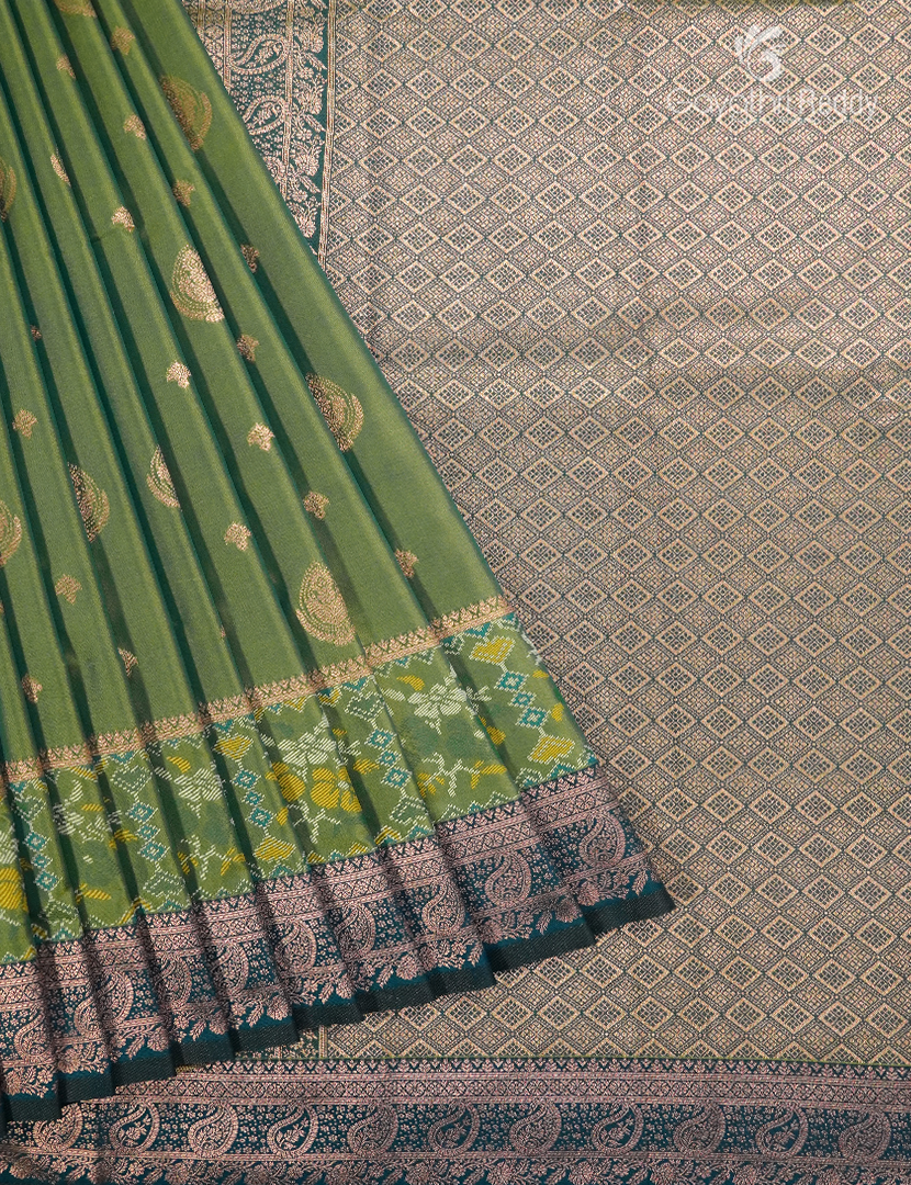 Semi Kanchipuram Art Silk Saree in Grey