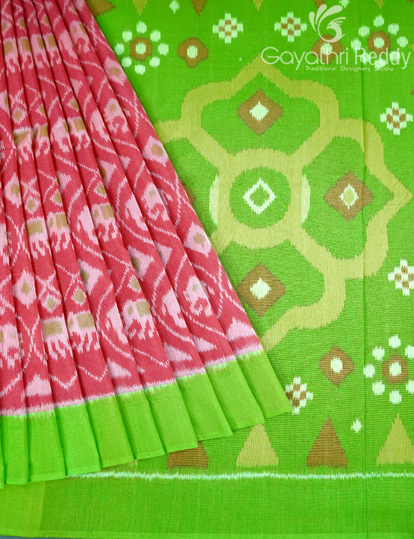 PURE IKKAT COTTON (H.L) SAREE-IKC1065