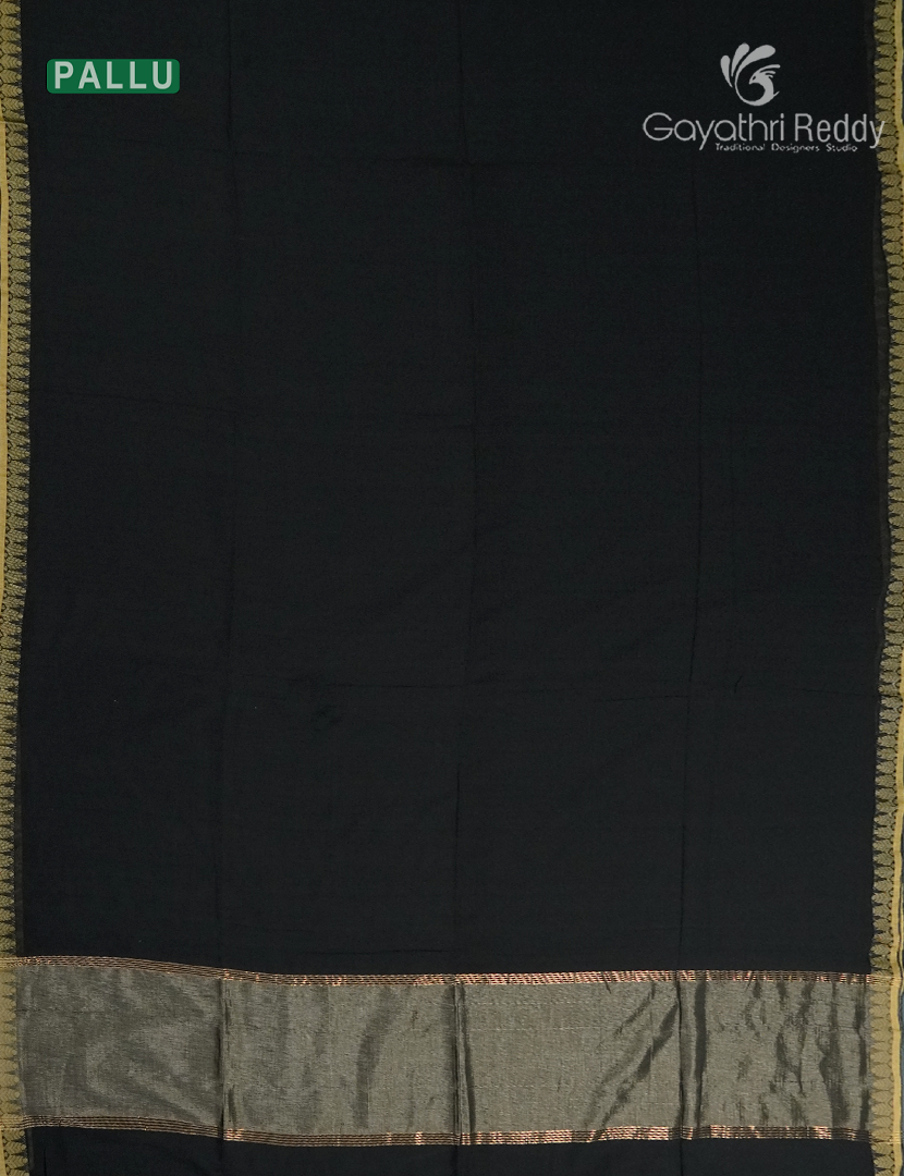 Jamdani Cotton Saree in Black