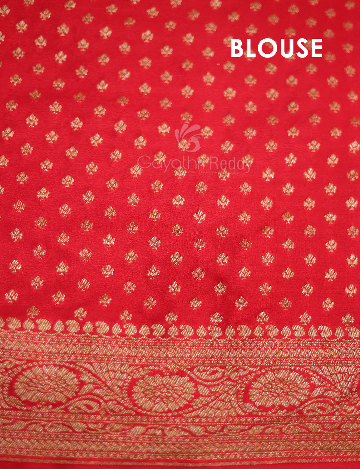 PURE BANARAS GEORGETTE KADDI ZARI-BG519