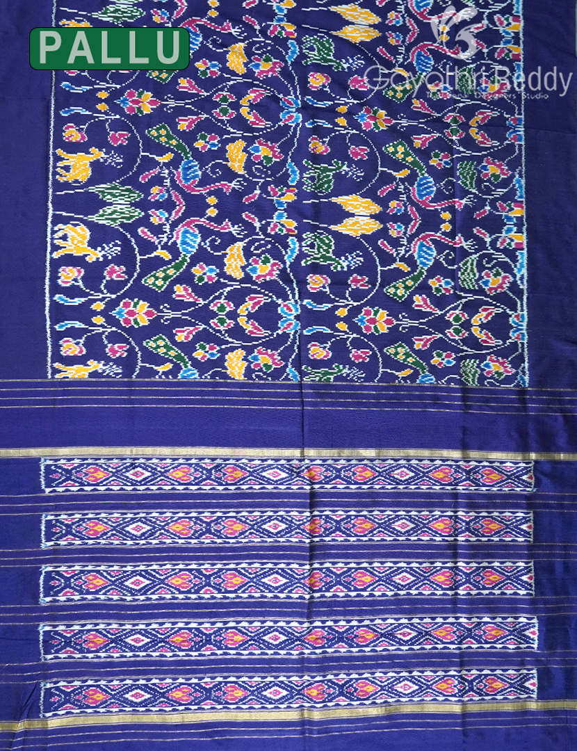 PURE TWILL IKKAT PATTU-IP777