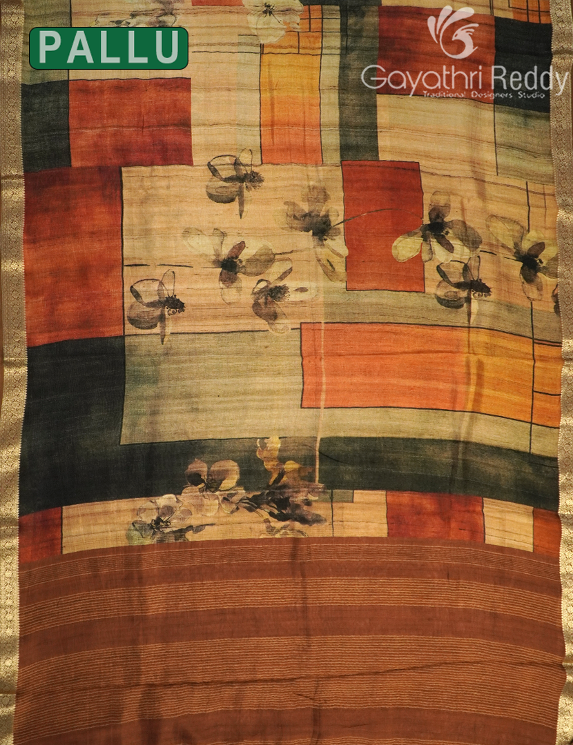 SEMI TUSSAR SILK-ST1055