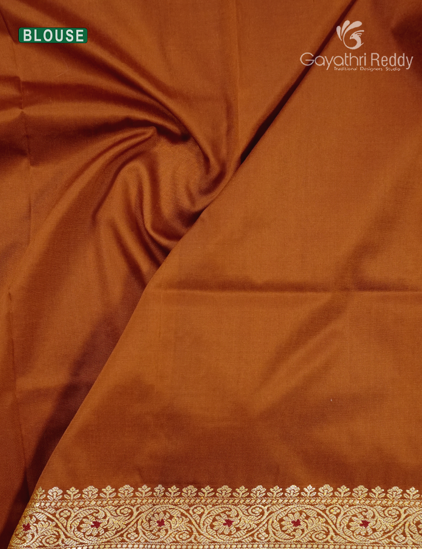 Semi Katan Silk Saree in Deep Mustard