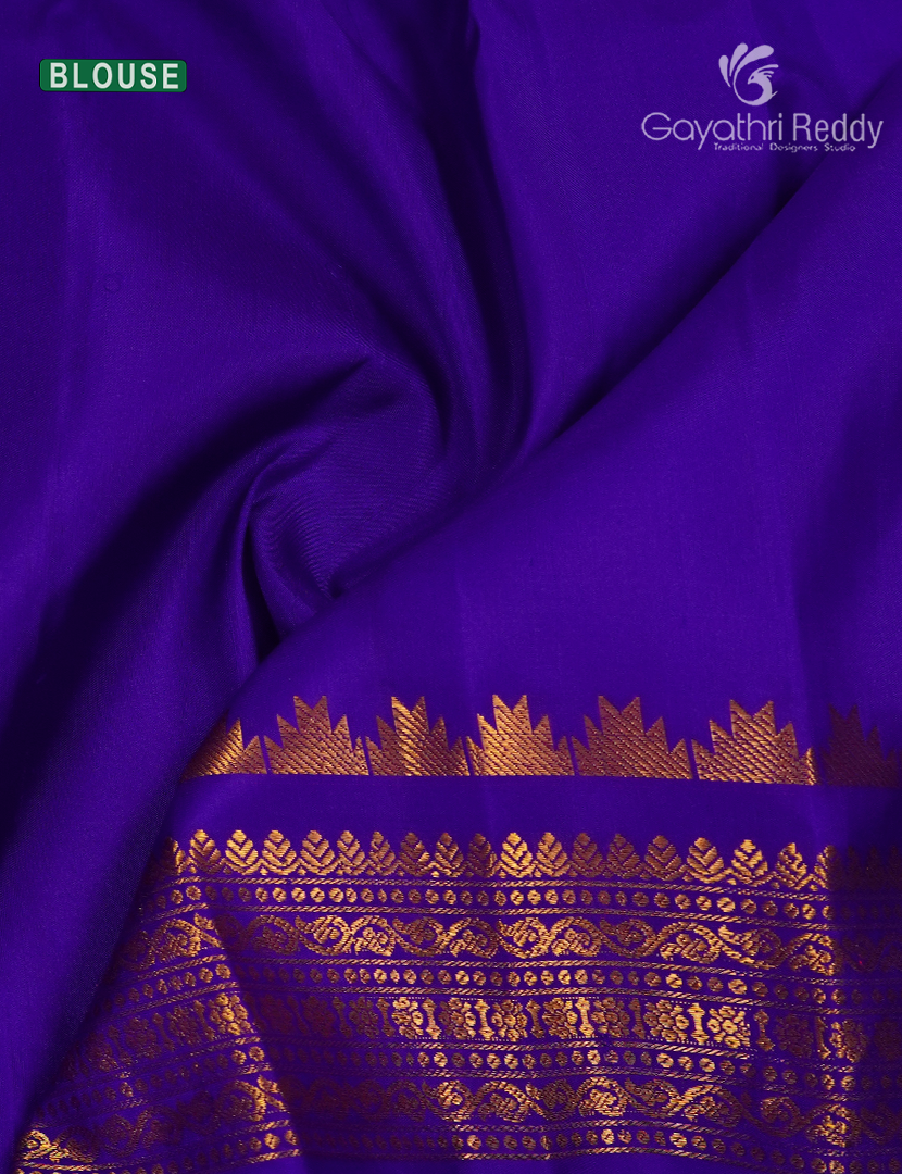 Pure Gadwal Silk Saree in Purple