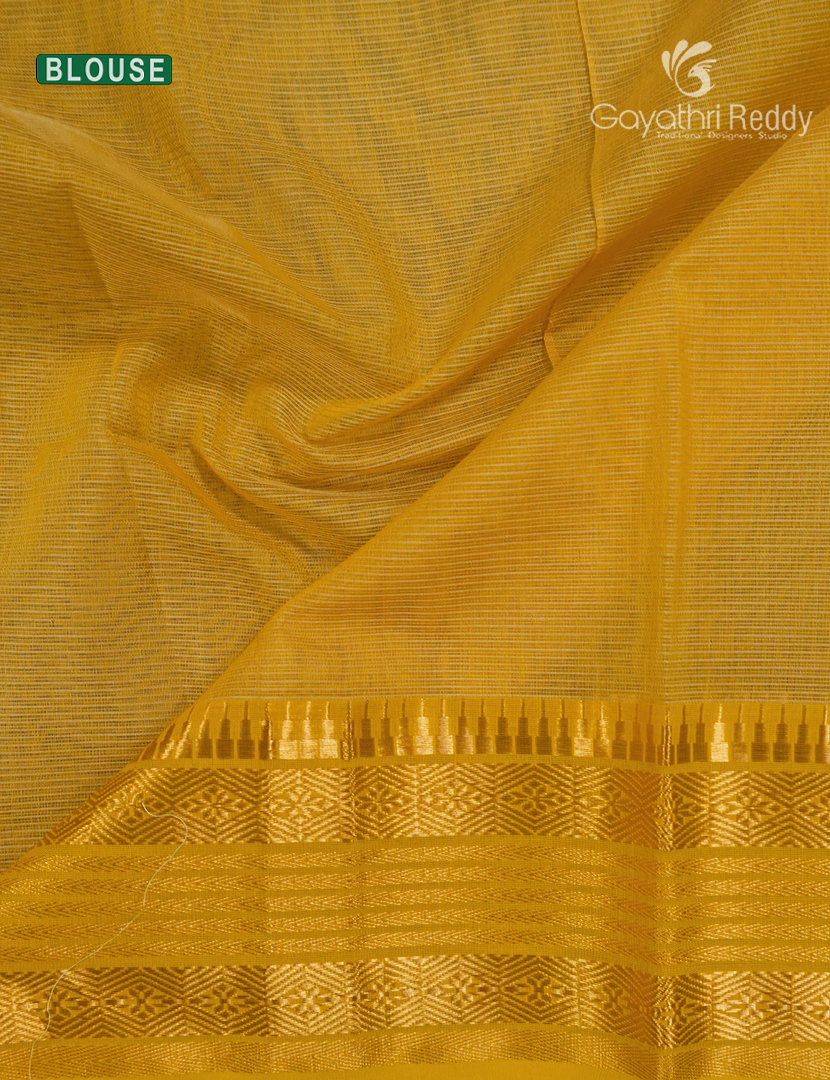 Pure Chanderi Sico Saree in Golden Cream