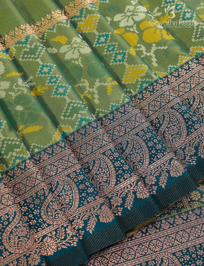 Semi Kanchipuram Art Silk Saree in Grey