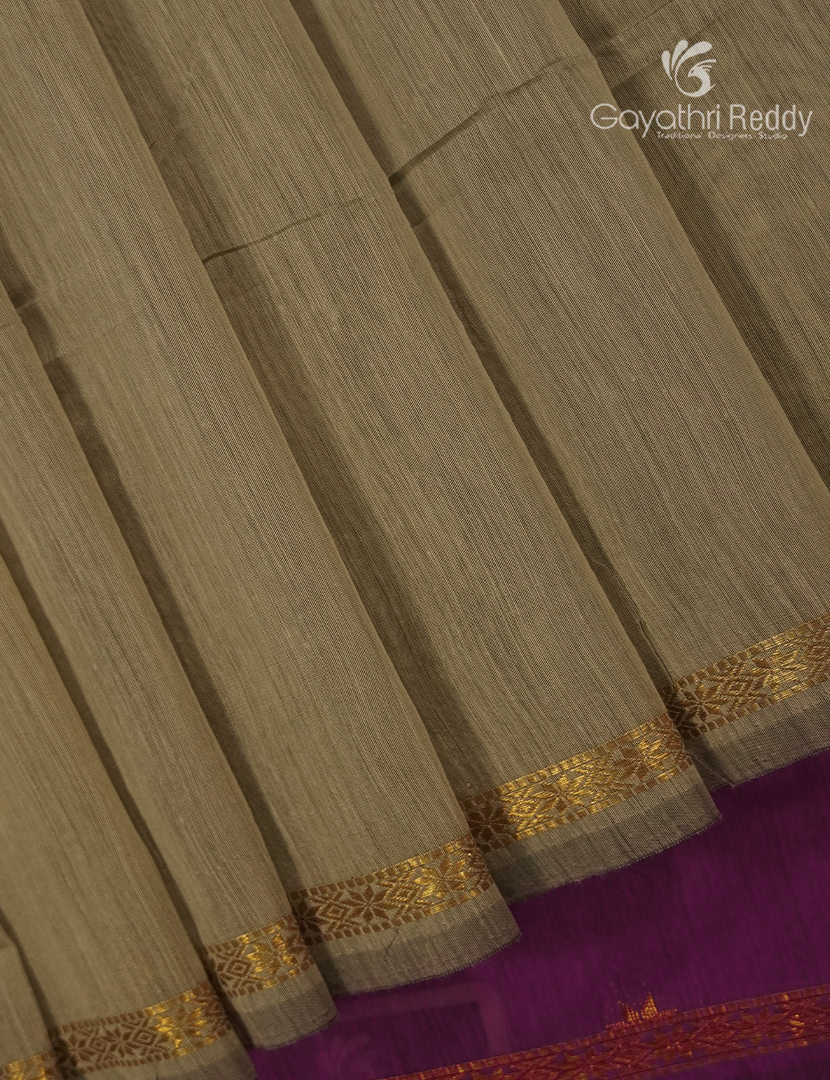 Sico Saree in Olive Green and Magenta
