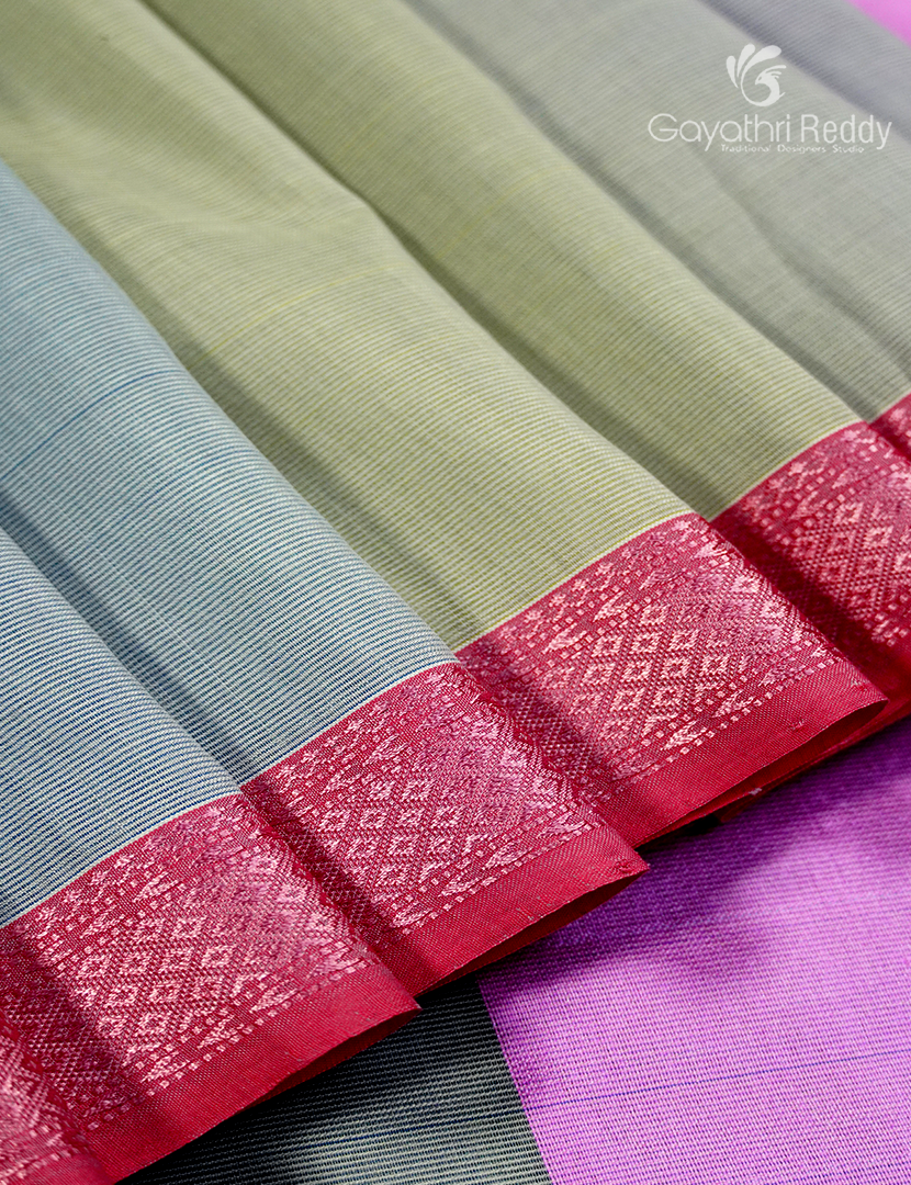 Pure Chanderi Sico Saree in Pastel Lilac