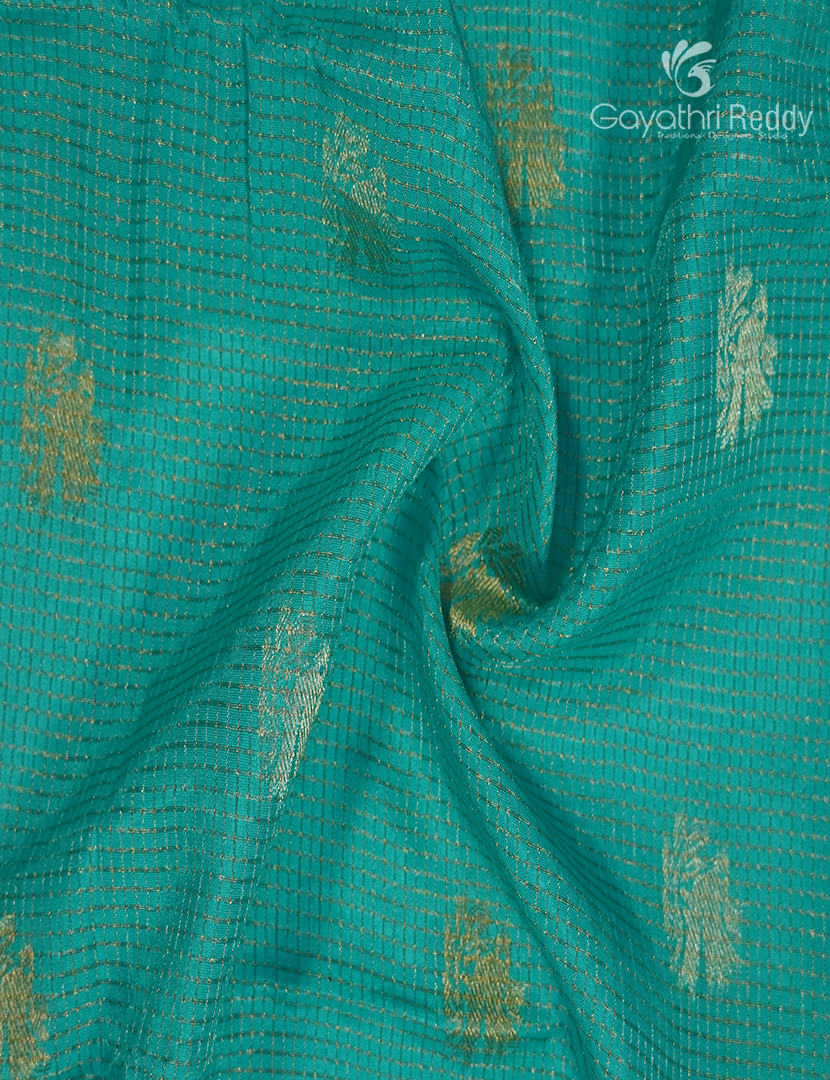 Semi Mysore Crepe Saree in Sea Green