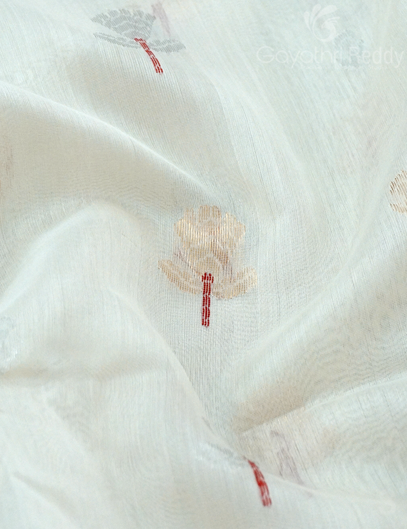 PURE CHANDERI SICO  SAREE-PCS641