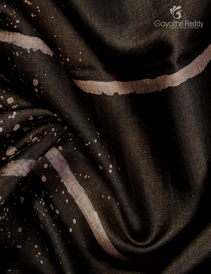PURE DESI TUSSAR PRINTED SAREE-TS1580