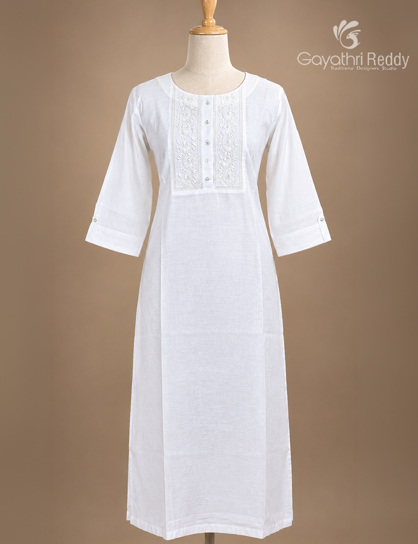 Kurthi in Milk White