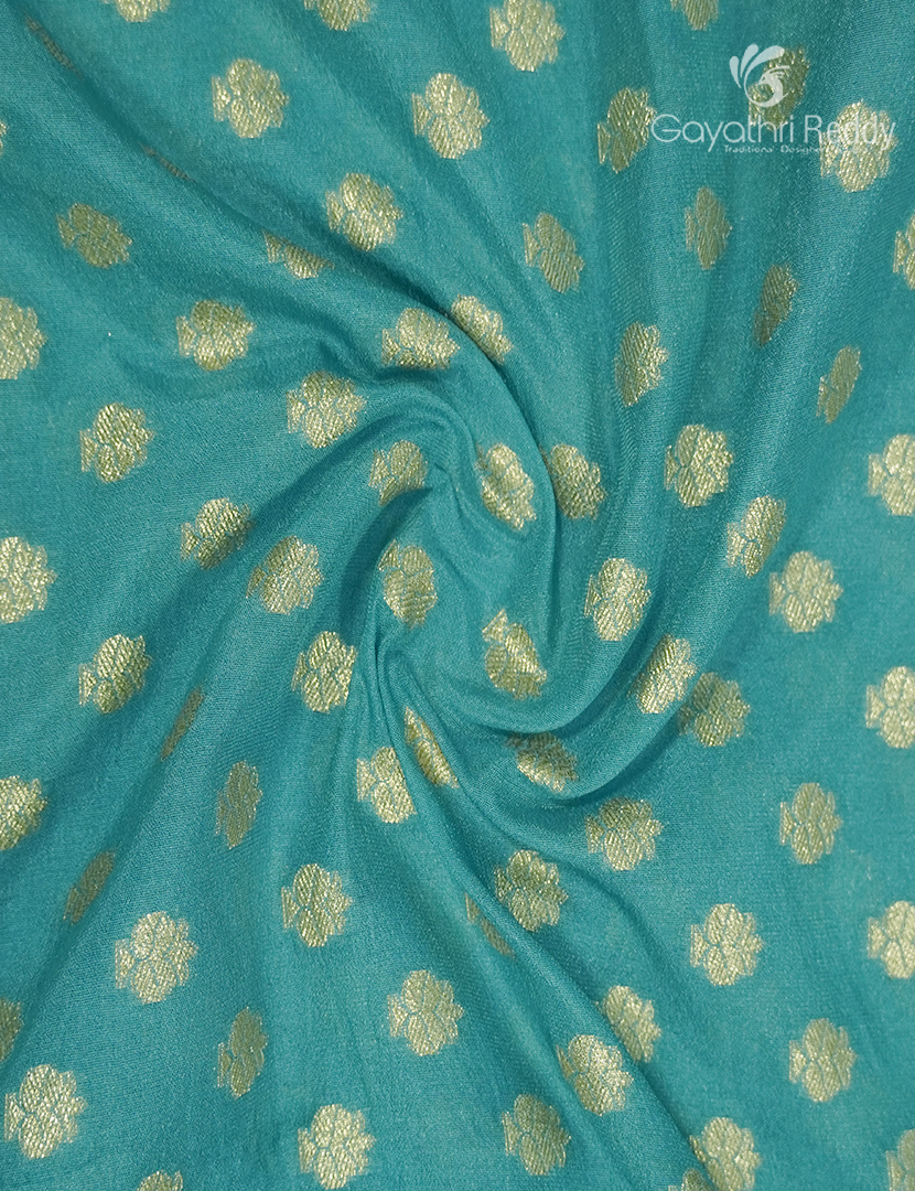 Banaras Georgette Saree in Aqua Blue