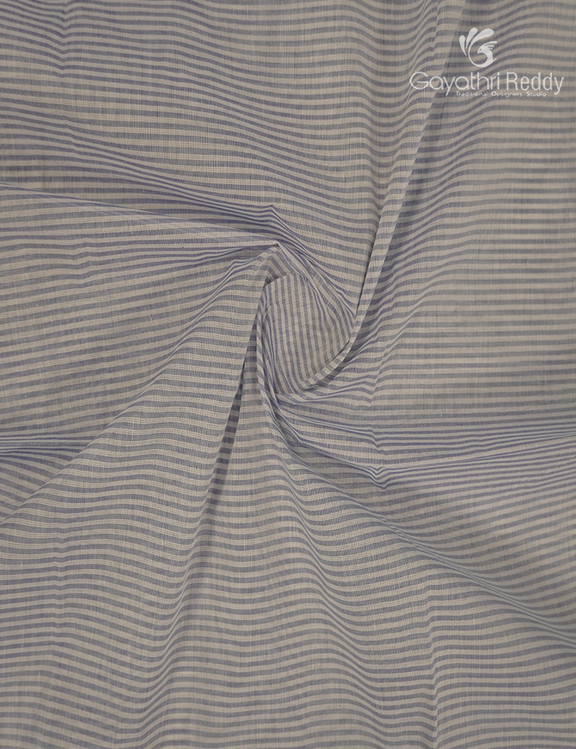 Pure Kanchi Cotton Printed Saree in Denim Grey