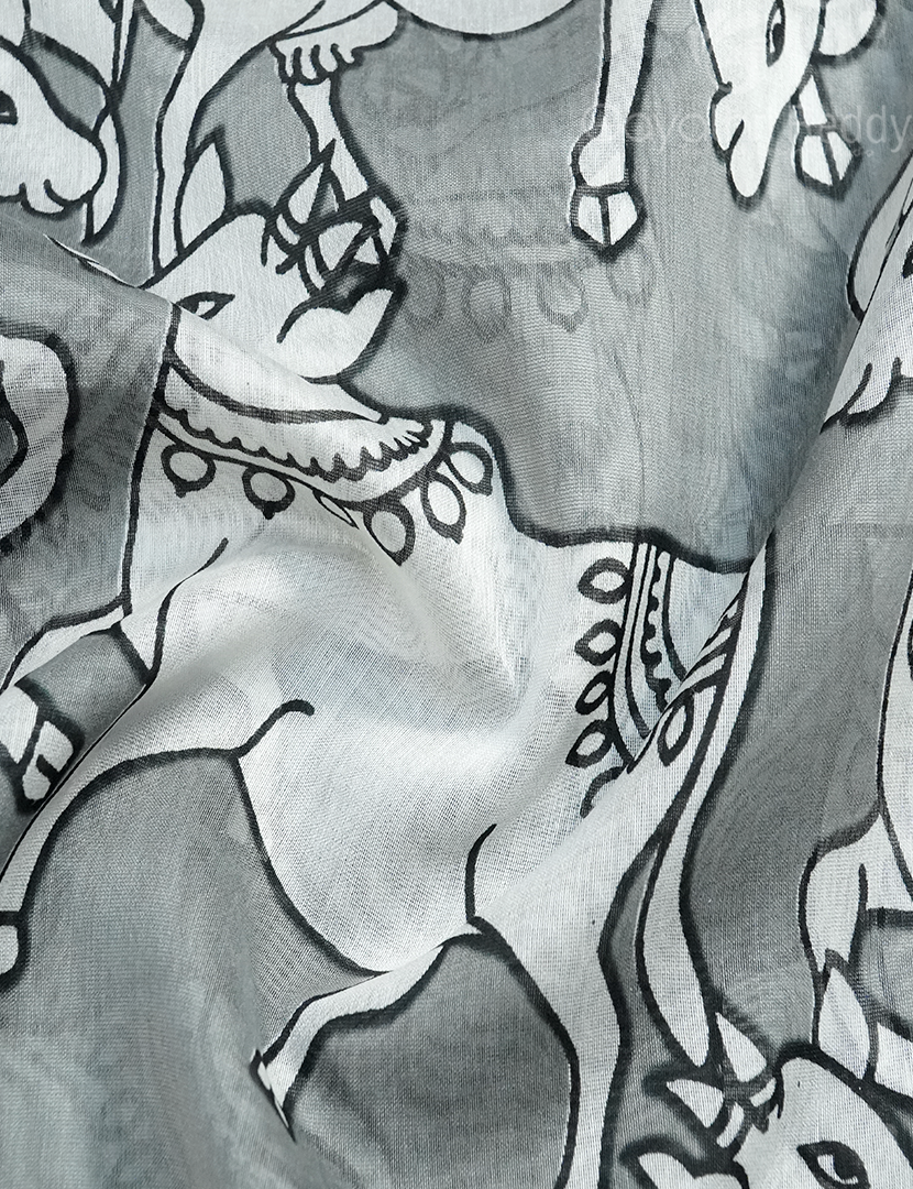 PURE CHANDERI PRINTED-CHS236