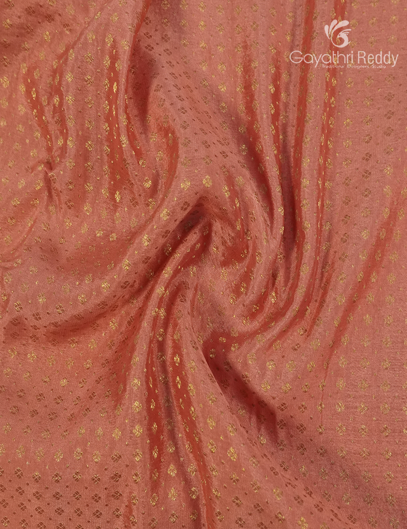 Pure Mysore Silk Saree in Pastel Peach